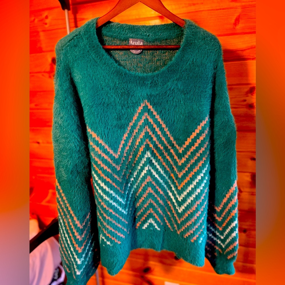 😍Arula Turquoise Chevron Sweater😍